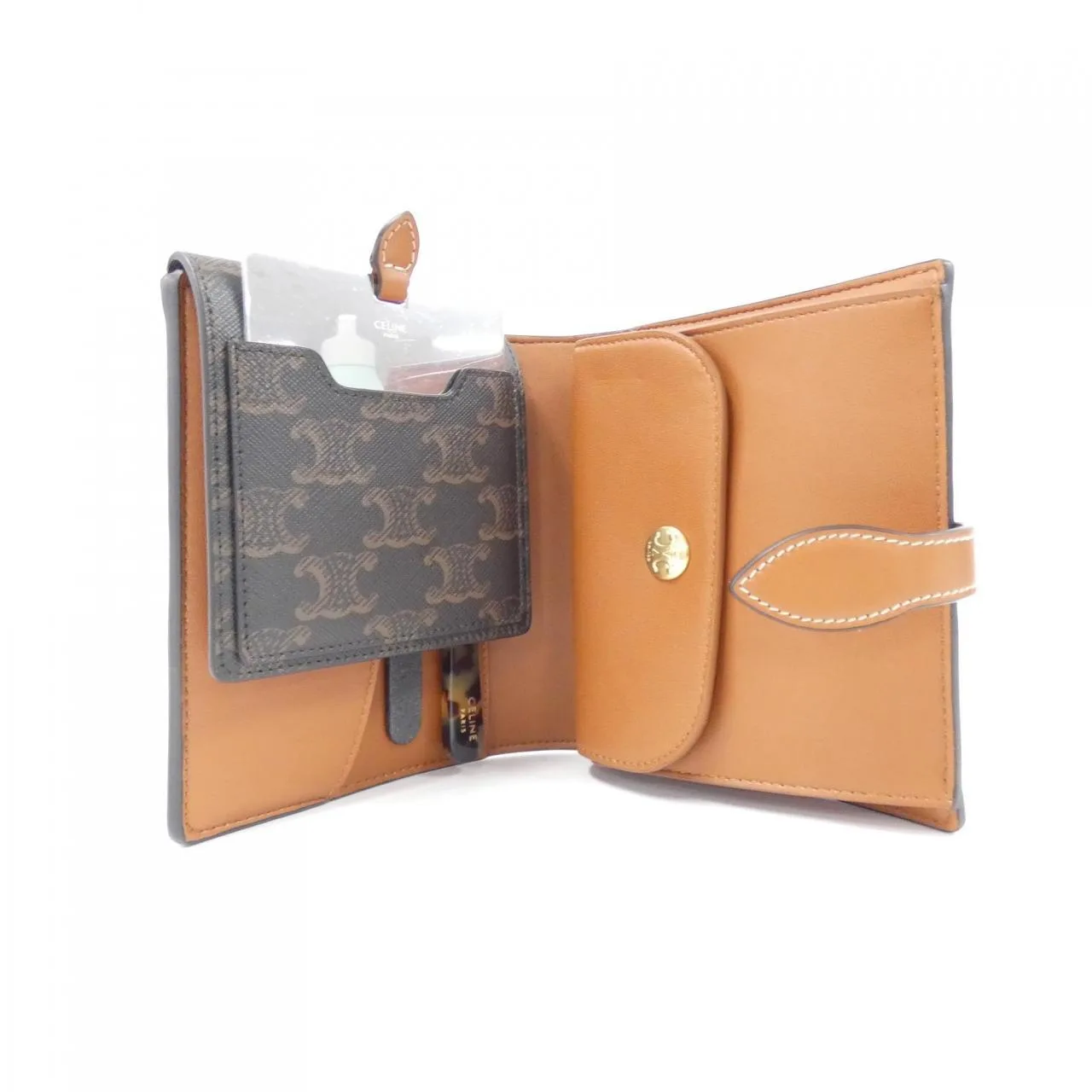 CELINE 4M3262AKL Wallet Canvas Black Canvas Rank A - Thumbnail 3