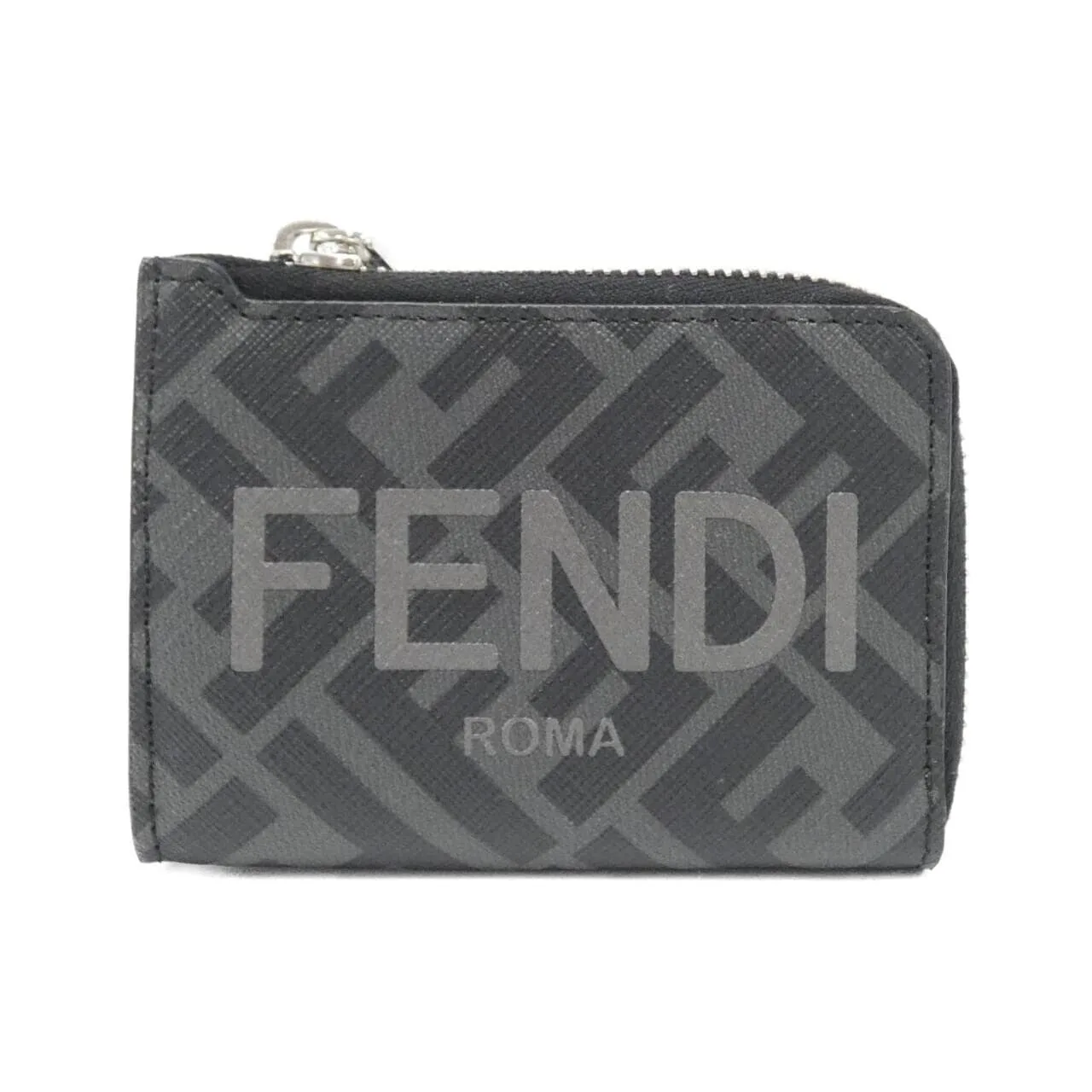FENDI 7M0341 AJJ8 Card Case Canvas Black