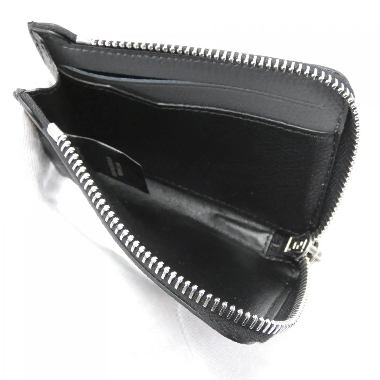 FENDI 7M0341 AJJ8 Card Case Canvas 黑色 帆布 中古品A - 縮圖 4