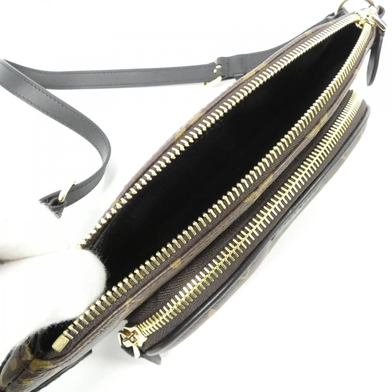 LOUIS VUITTON M14806 Handbag Monogram 黑色 Monogram 中古品A - 縮圖 5