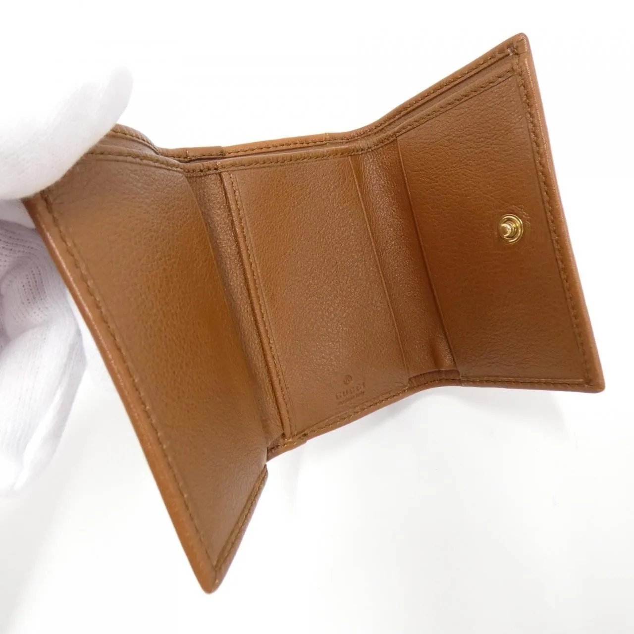 GUCCI 658633 17QOT Wallet Leather 黑色 皮革 中古品A - 縮圖 3