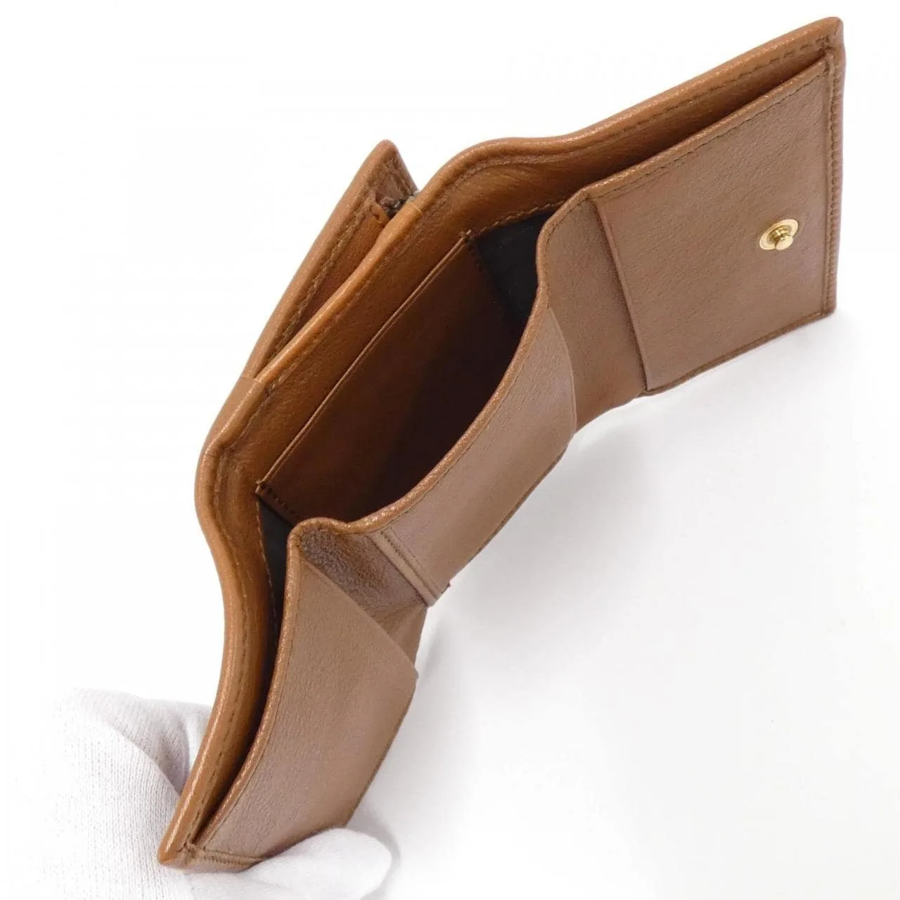 GUCCI 658633 17QOT Wallet Leather 黑色 皮革 中古品A - 縮圖 4