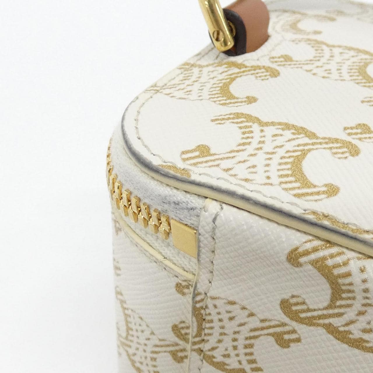 CELINE 10J762CZ1 Bag Canvas 黑色 帆布 中古品A - 縮圖 4