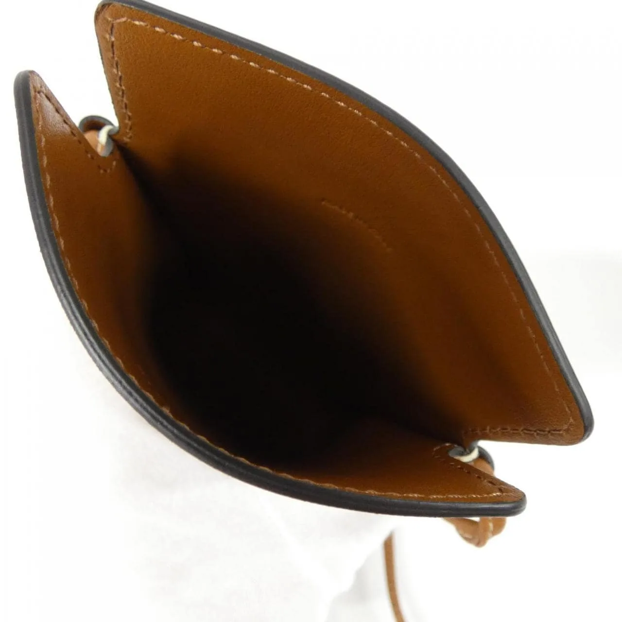 CELINE 10F683CLO Wallet Lambskin 黑色 羊皮 中古品A - 縮圖 5