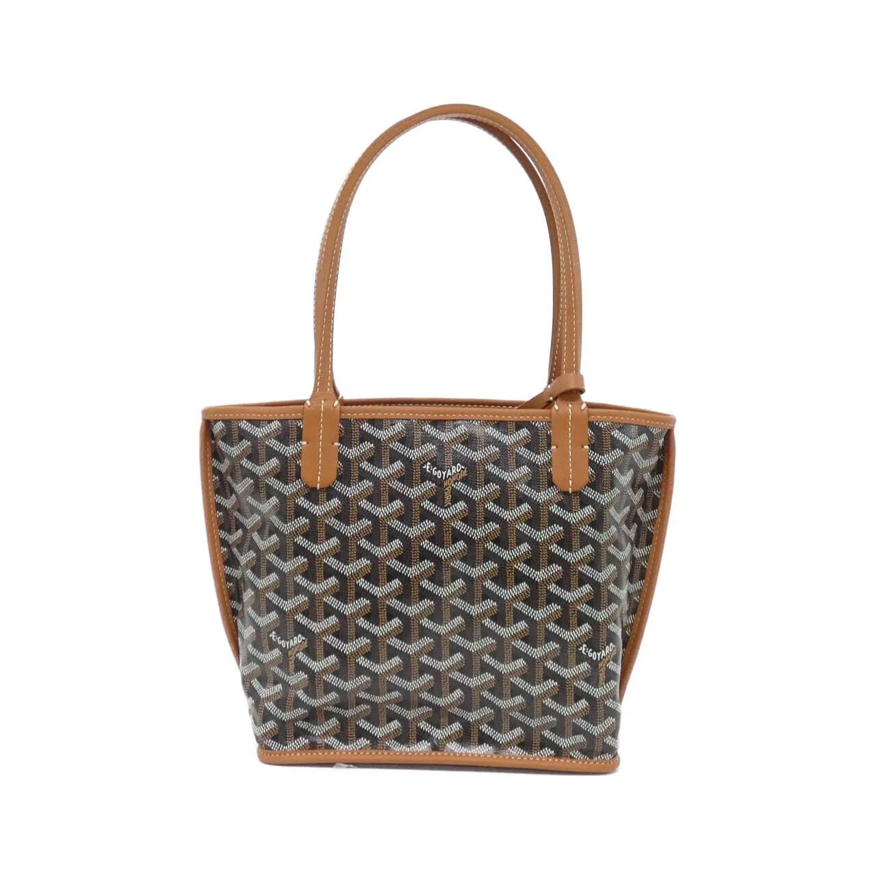 GOYARD Anjou Handbag Canvas Black