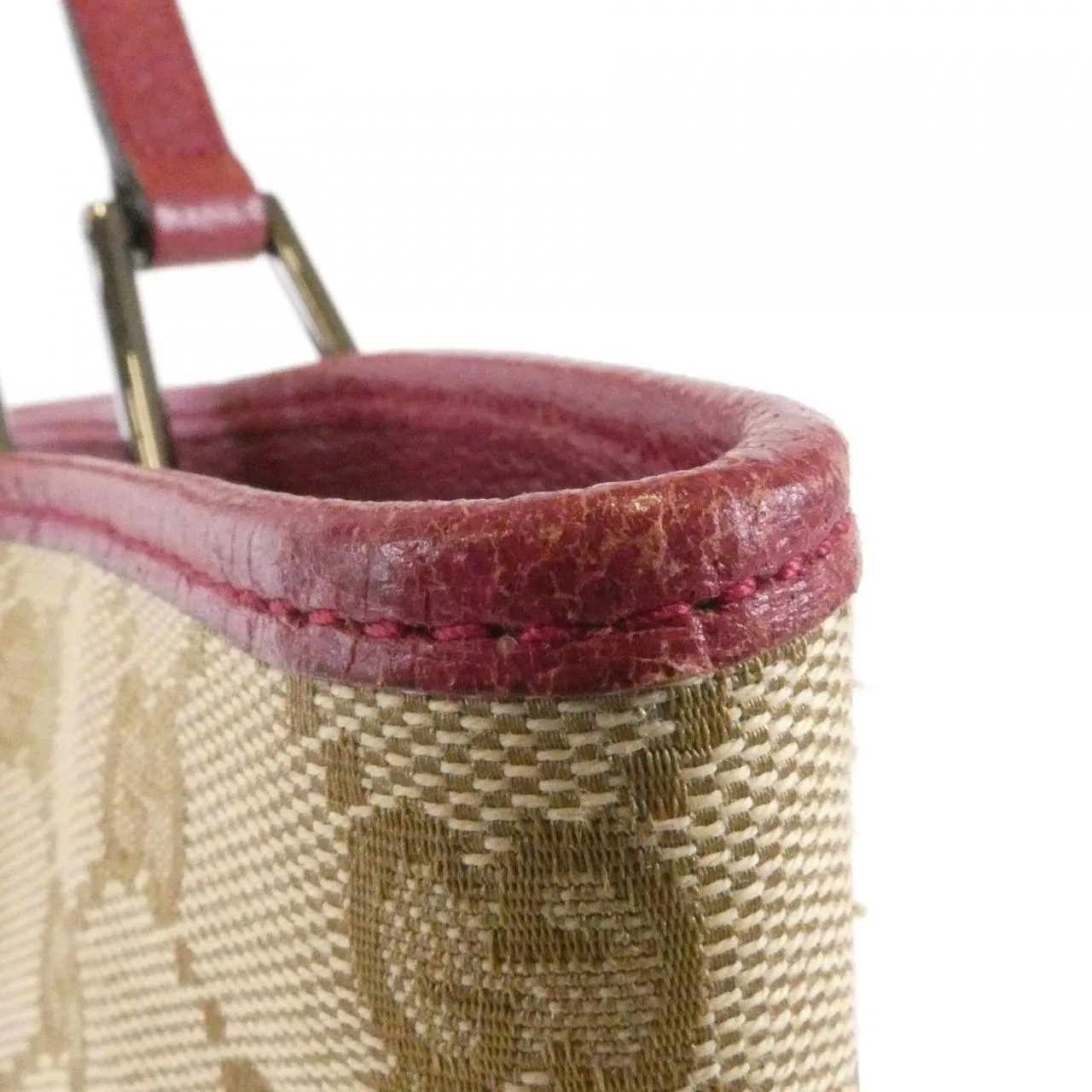 GUCCI 120836 Handbag Canvas 米色 帆布 中古品A - 縮圖 5