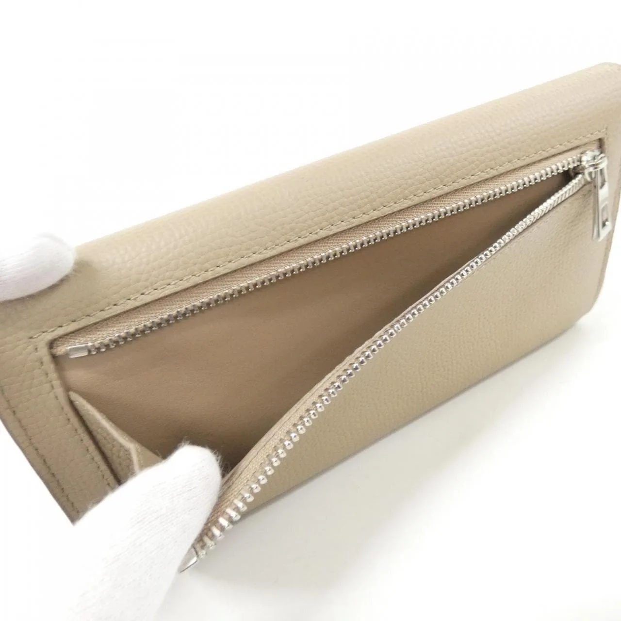 LOEWE C821ACWX07 Wallet Lambskin 黑色 羊皮 中古品A - 縮圖 7