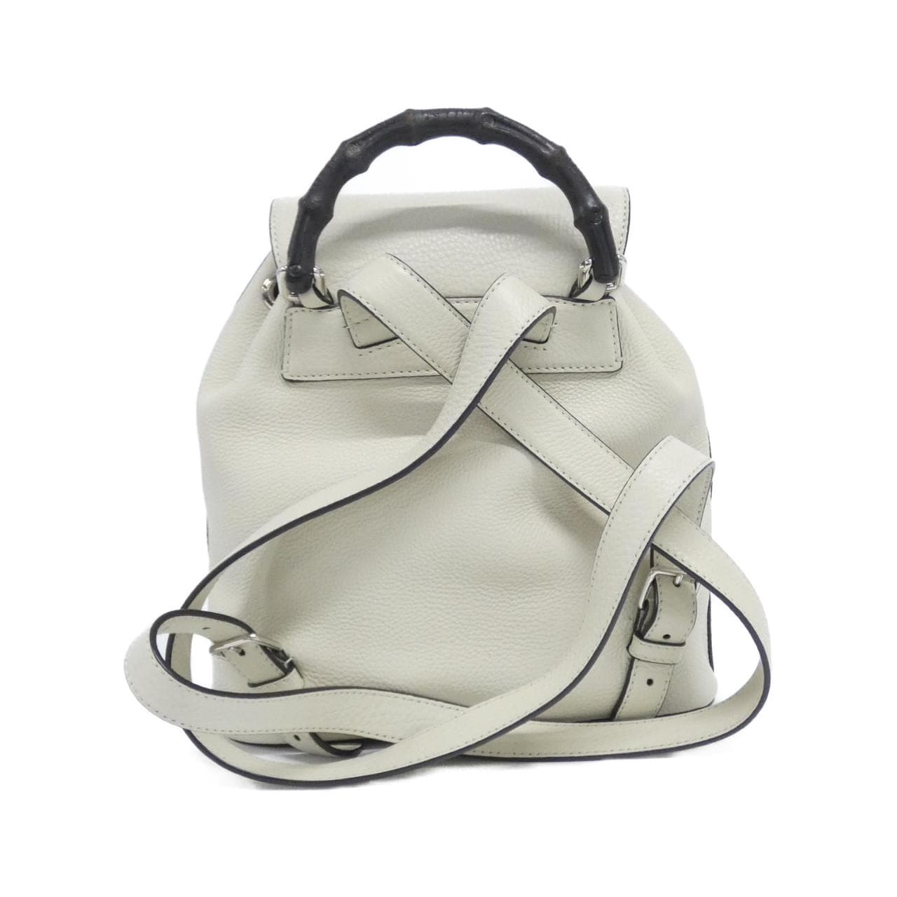 GUCCI 387149 Backpack Leather White Leather - Thumbnail 2