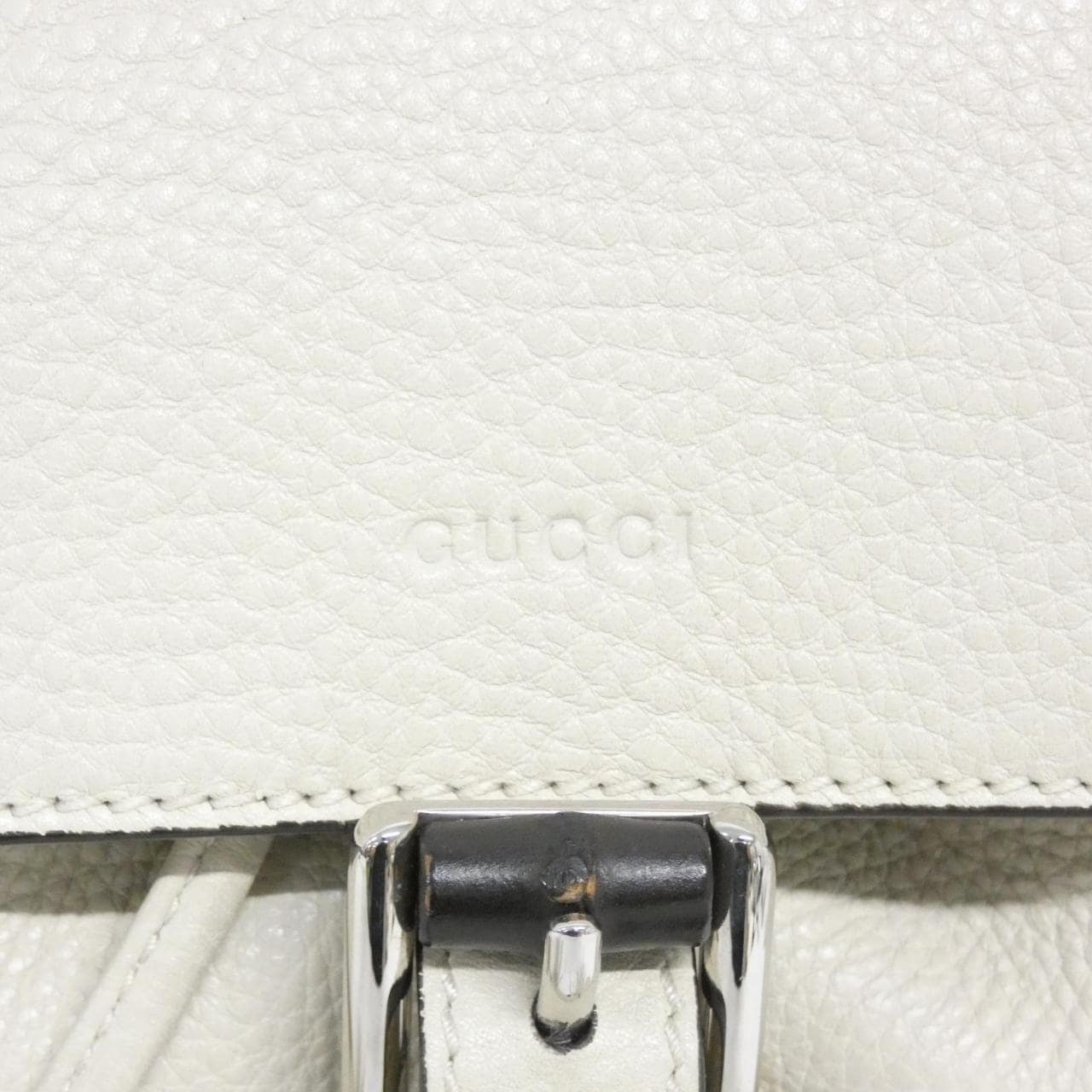 GUCCI 387149 Backpack Leather White Leather - Thumbnail 7