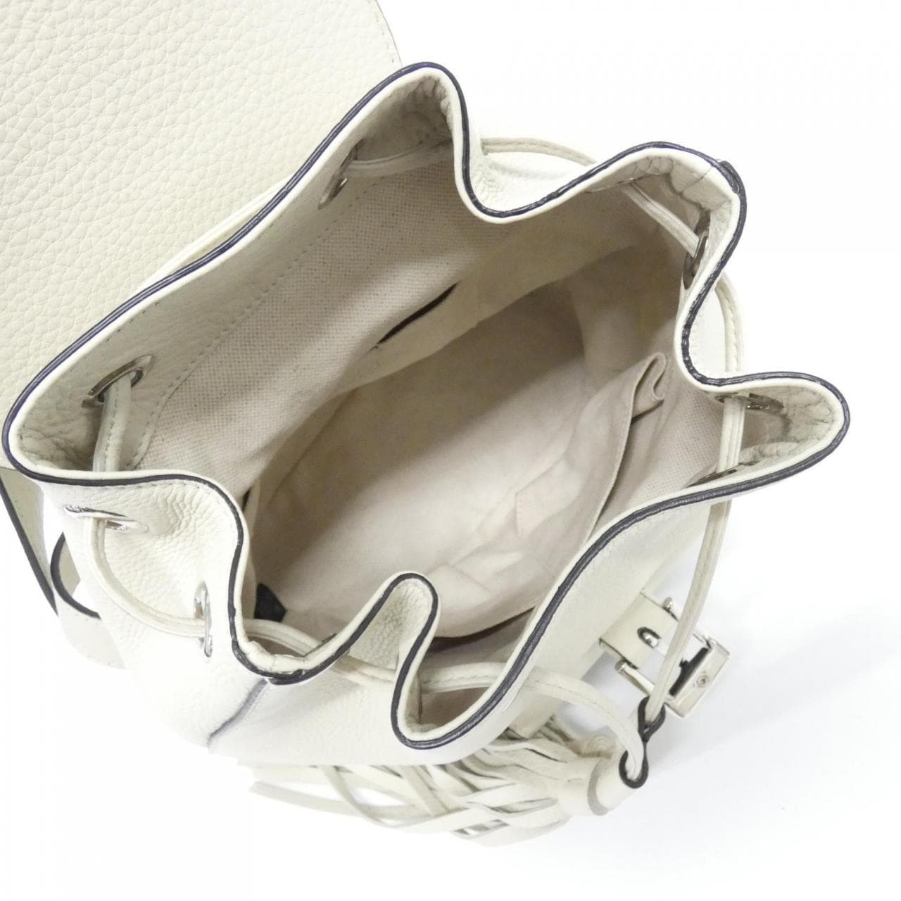 GUCCI 387149 Backpack Leather White Leather - Thumbnail 9