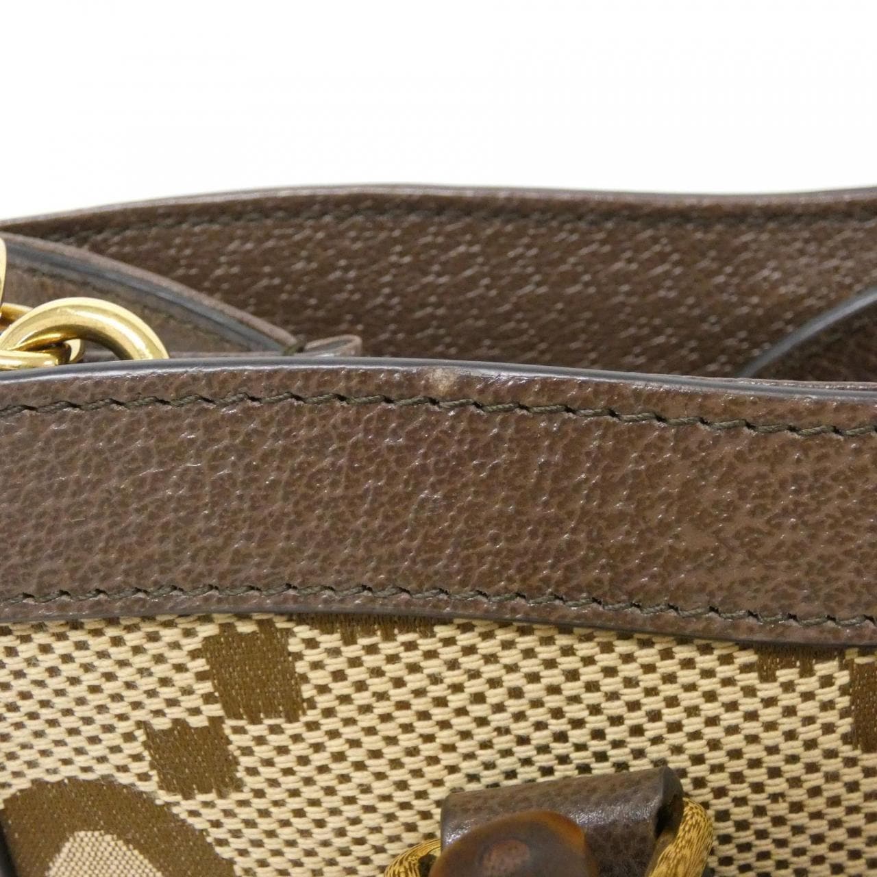 GUCCI Diana 660195 UKMBT Bag Canvas 黑色 帆布 中古品A - 縮圖 7