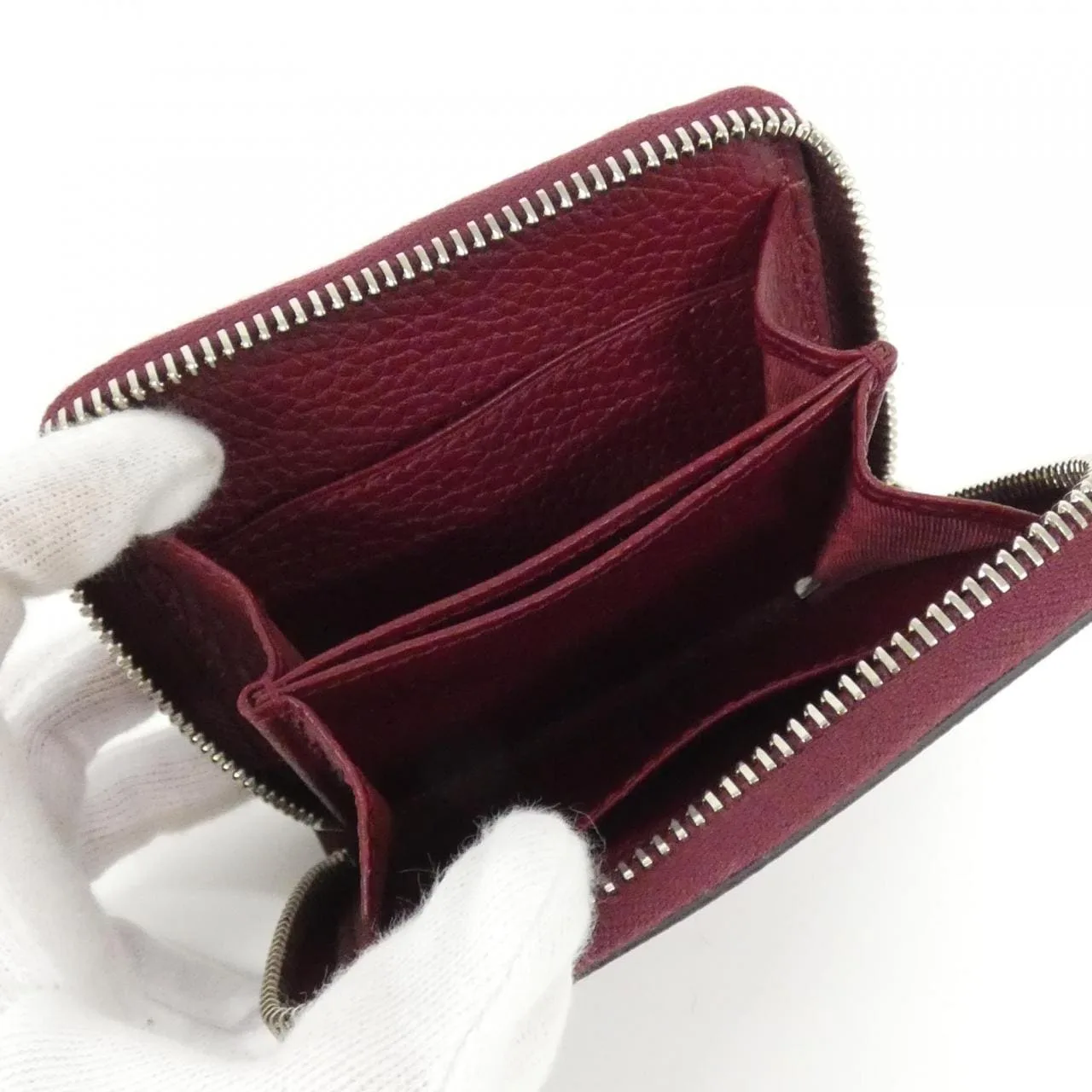 GUCCI 802024 Coin Case Canvas 黑色 帆布 中古品A - 縮圖 3