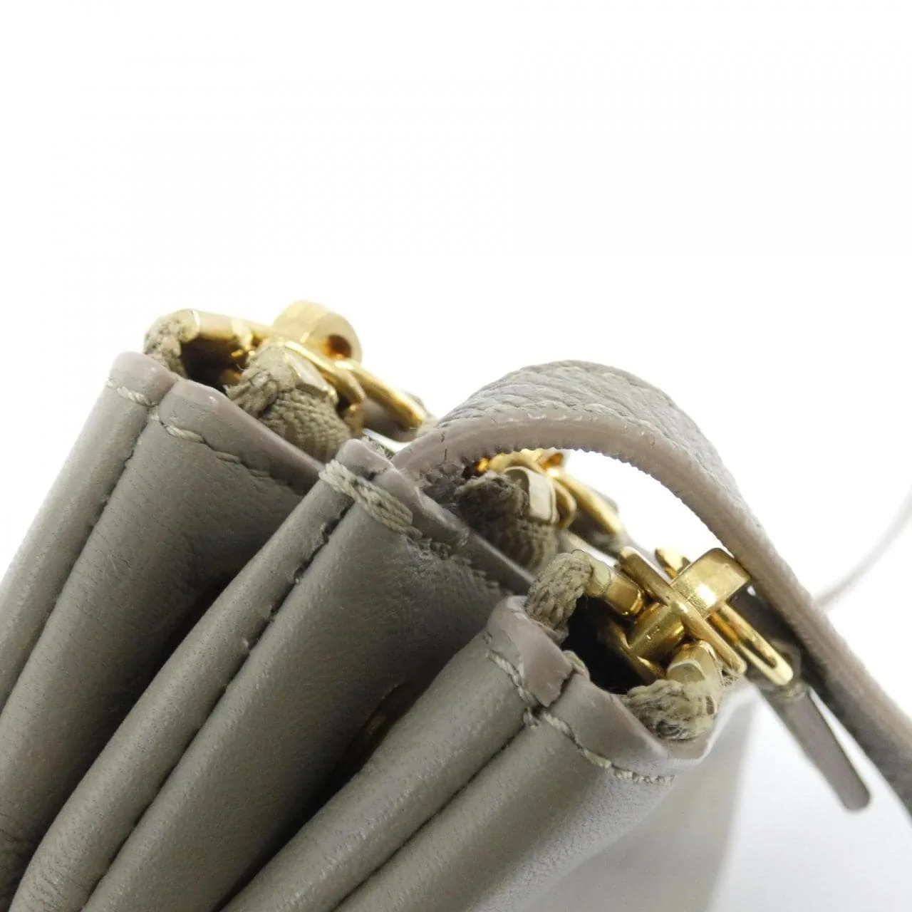 CELINE 171453ETA Shoulder Lambskin 黑色 羊皮 中古品A - 縮圖 6