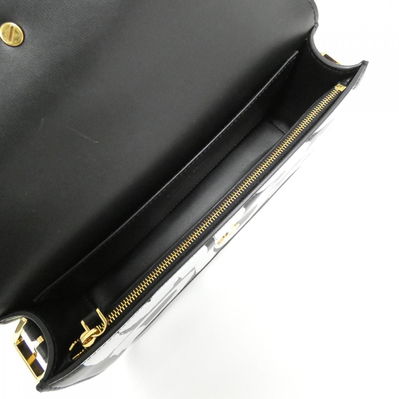 DIOR M2610UZCJ Shoulder Bag Leather 黑色 皮革 中古品A - 縮圖 6