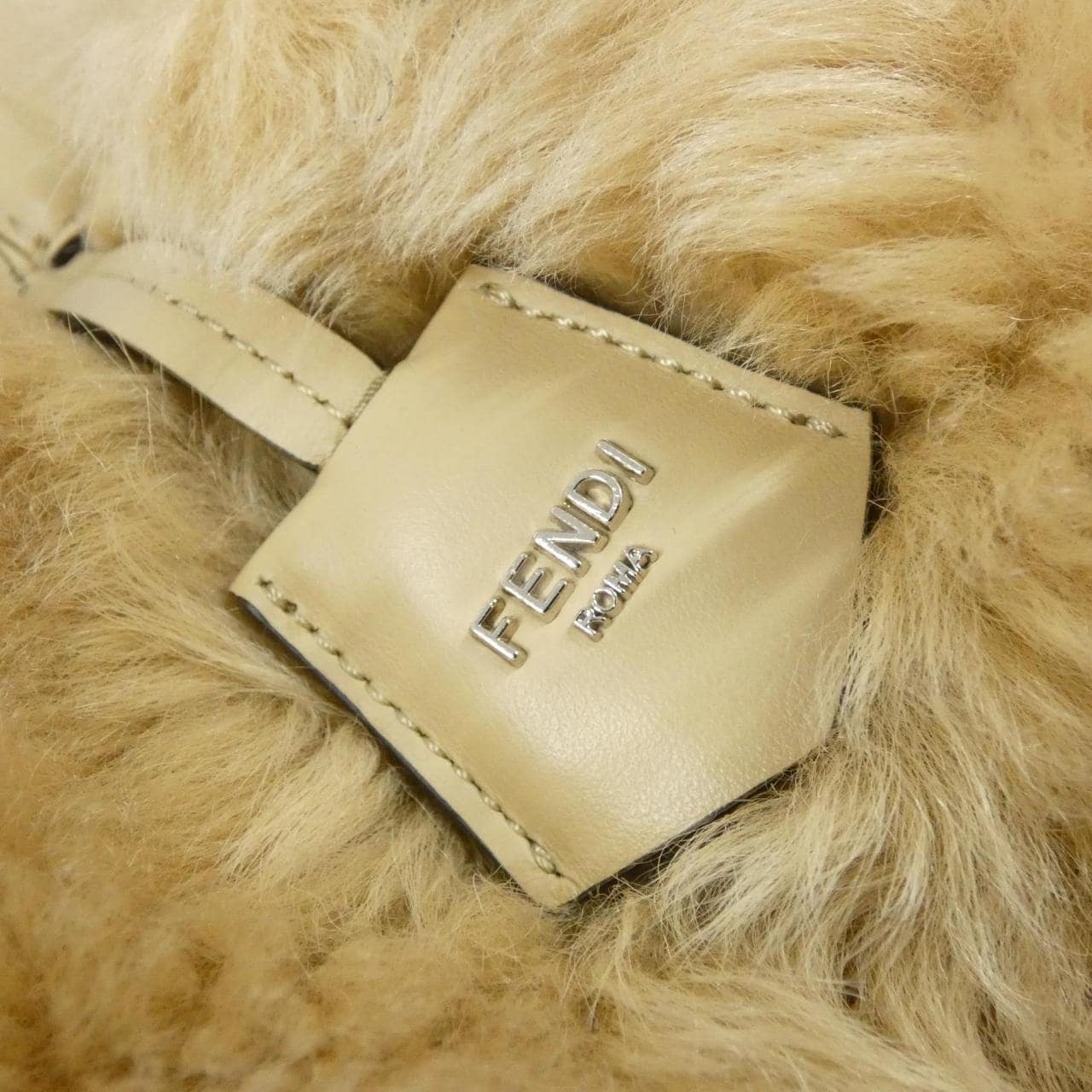 FENDI Sunshine Shopper 8BH414 A984 Shoulder Leather 米色 皮革 中古品A - 縮圖 5
