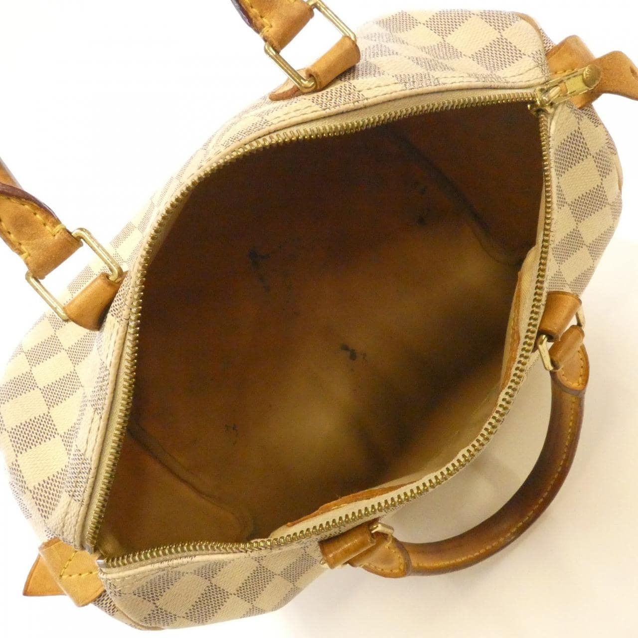 LOUIS VUITTON Speedy N41533 Boston Bag Damier 黑色 Damier 中古品B - 縮圖 8