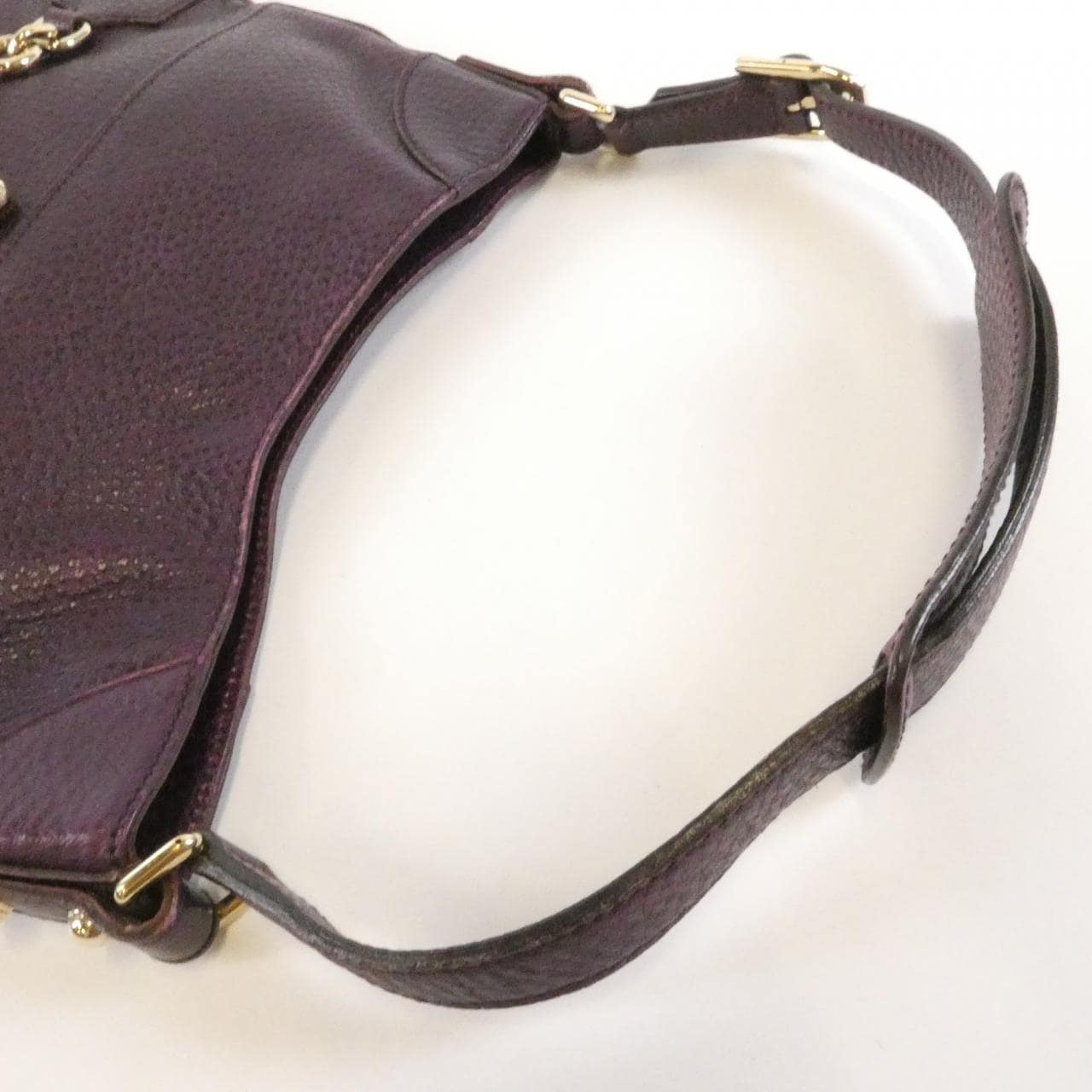 GUCCI 137388 Shoulder Bag Leather Purple Leather - Thumbnail 5