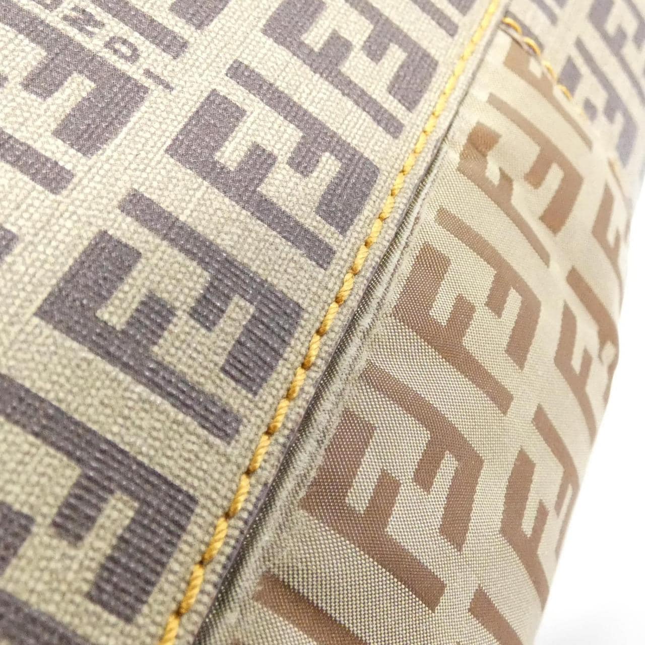 FENDI 8BN174 WTQ Bag Canvas 米色 帆布 中古品A - 縮圖 2