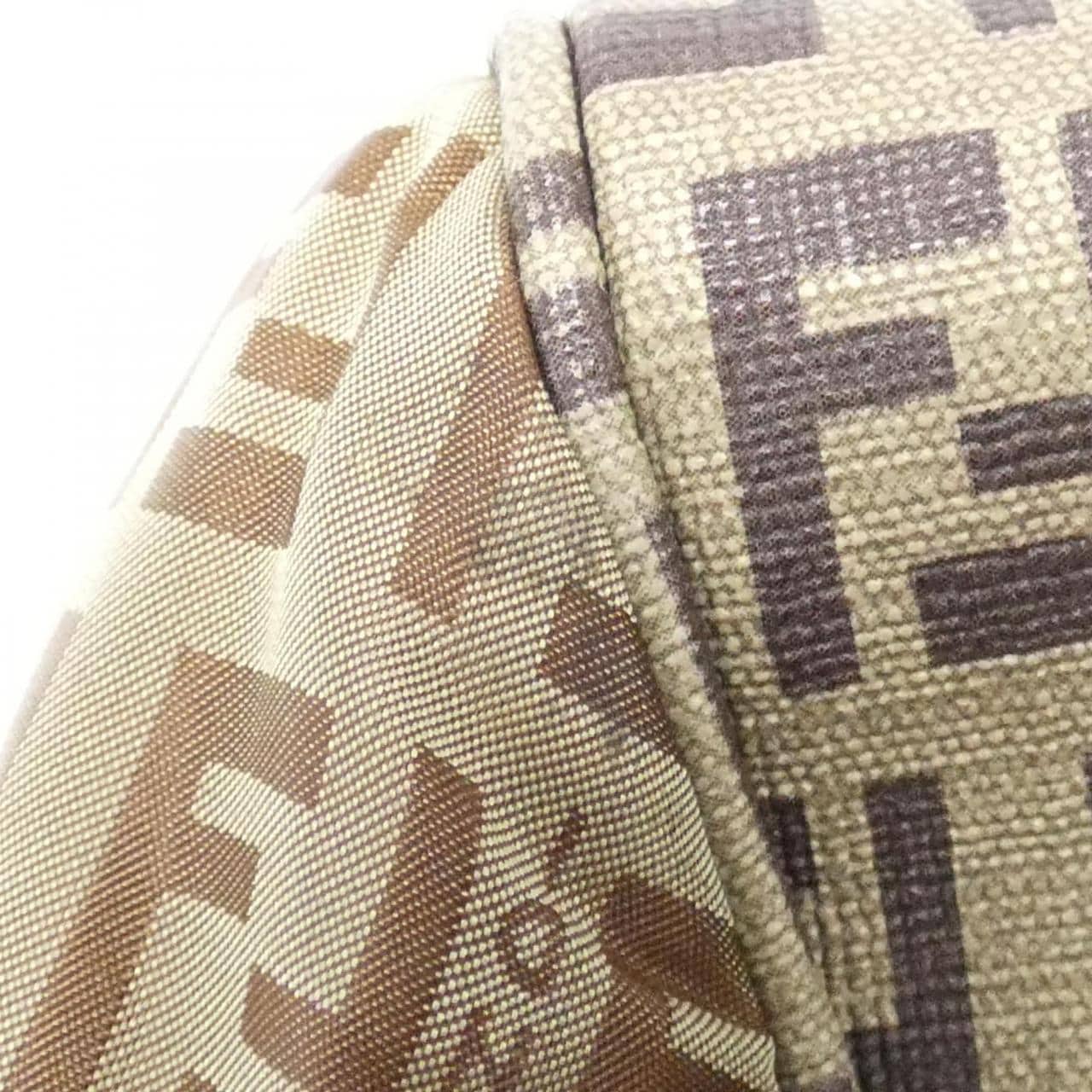 FENDI 8BN174 WTQ Bag Canvas 米色 帆布 中古品A - 縮圖 3