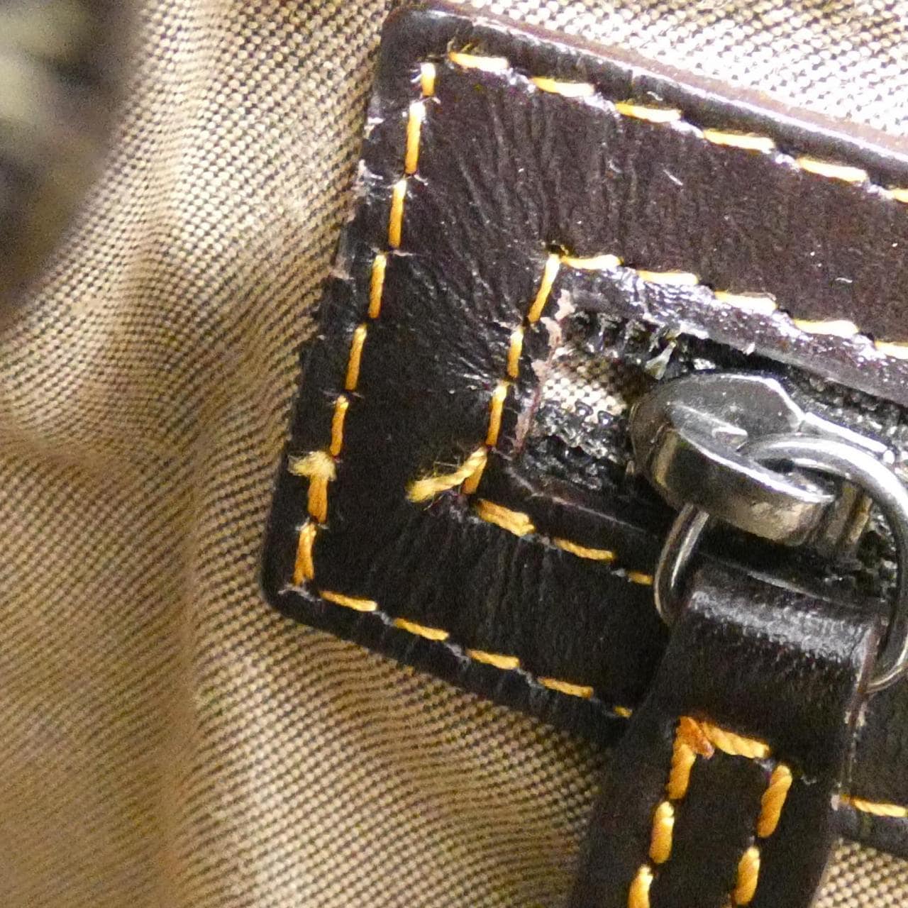 FENDI 8BN174 WTQ Bag Canvas 米色 帆布 中古品A - 縮圖 10