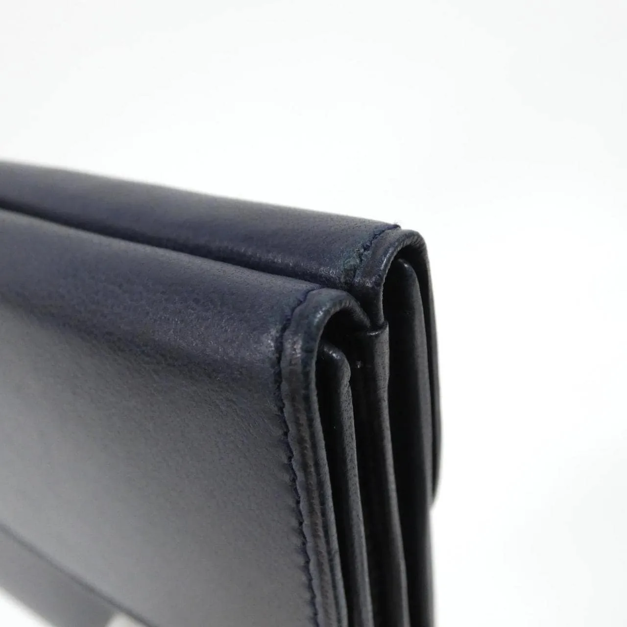 LOEWE Wallet Leather 藍色 皮革 中古品A - 縮圖 3