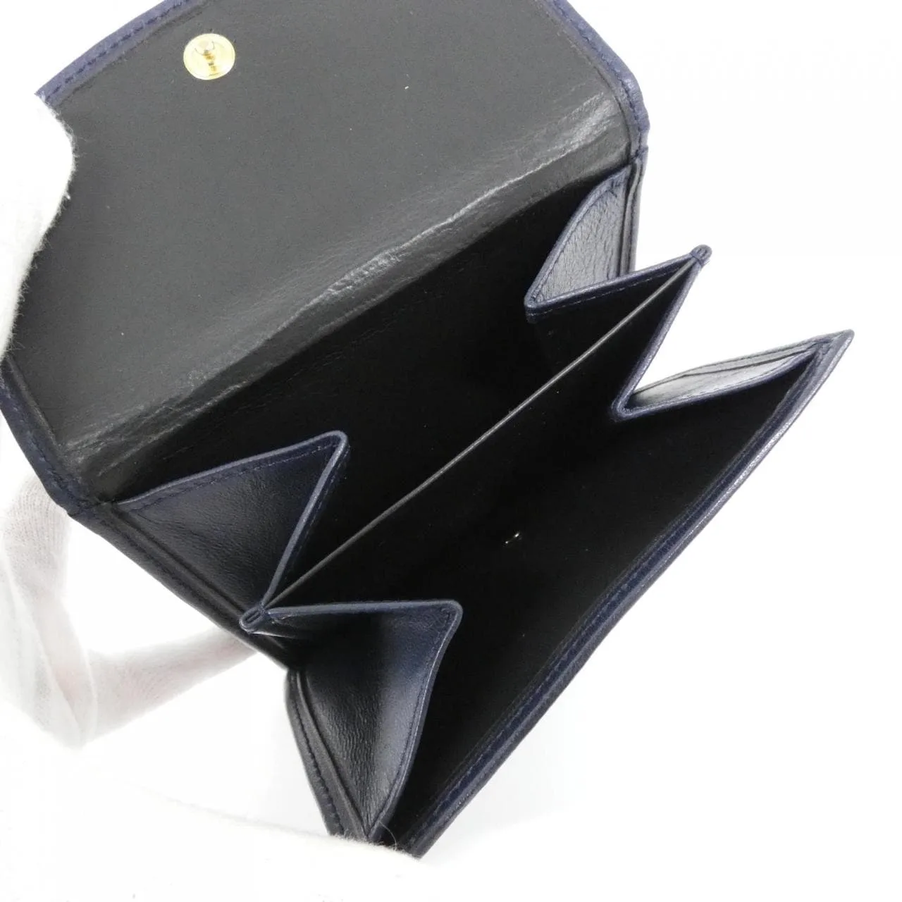 LOEWE Wallet Leather 藍色 皮革 中古品A - 縮圖 8