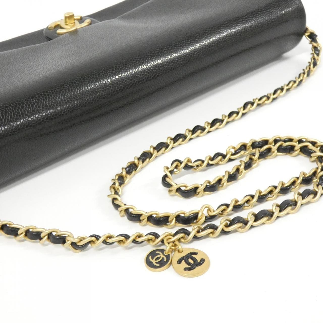 CHANEL AS5182 Shoulder Grained Calfskin Black Grained Calfskin Rank A - Thumbnail 7