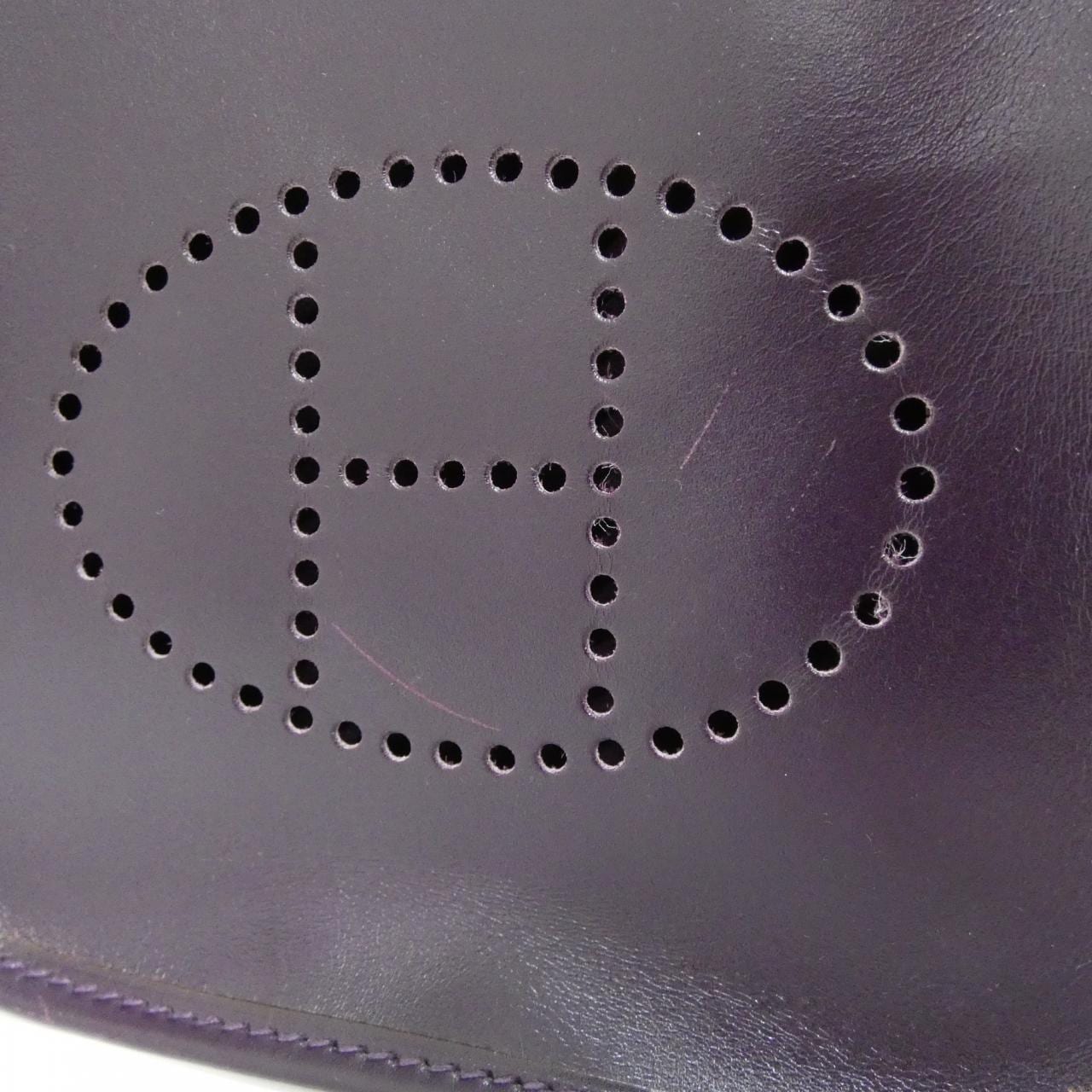 HERMES HERMÈS Evelyne Shoulder Bag Box Calf 黑色 Box 皮 中古品A - 縮圖 3