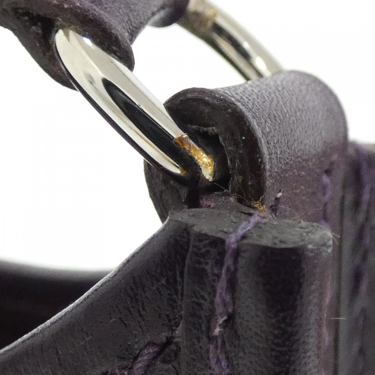 HERMES HERMÈS Evelyne Shoulder Bag Box Calf 黑色 Box 皮 中古品A - 縮圖 8