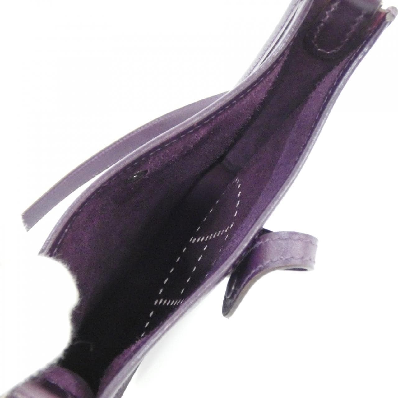 HERMES HERMÈS Evelyne Shoulder Bag Box Calf 黑色 Box 皮 中古品A - 縮圖 10