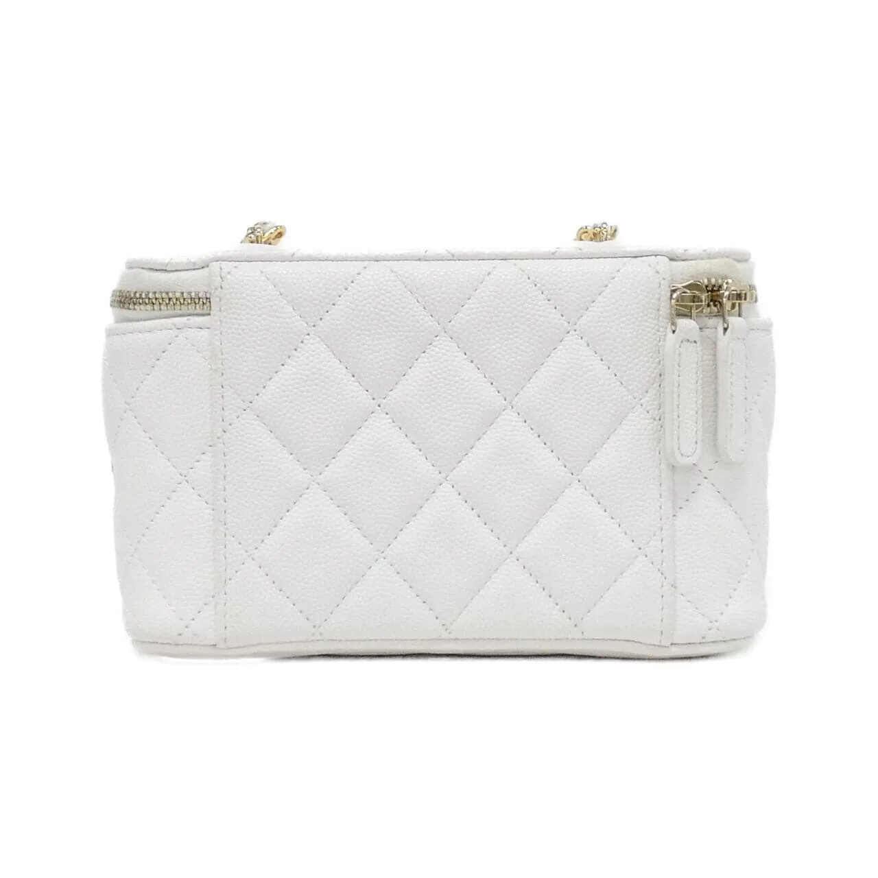 CHANEL Chanel 19 AP3079 Shoulder Grained Calfskin White Grained Calfskin Rank B - Thumbnail 2