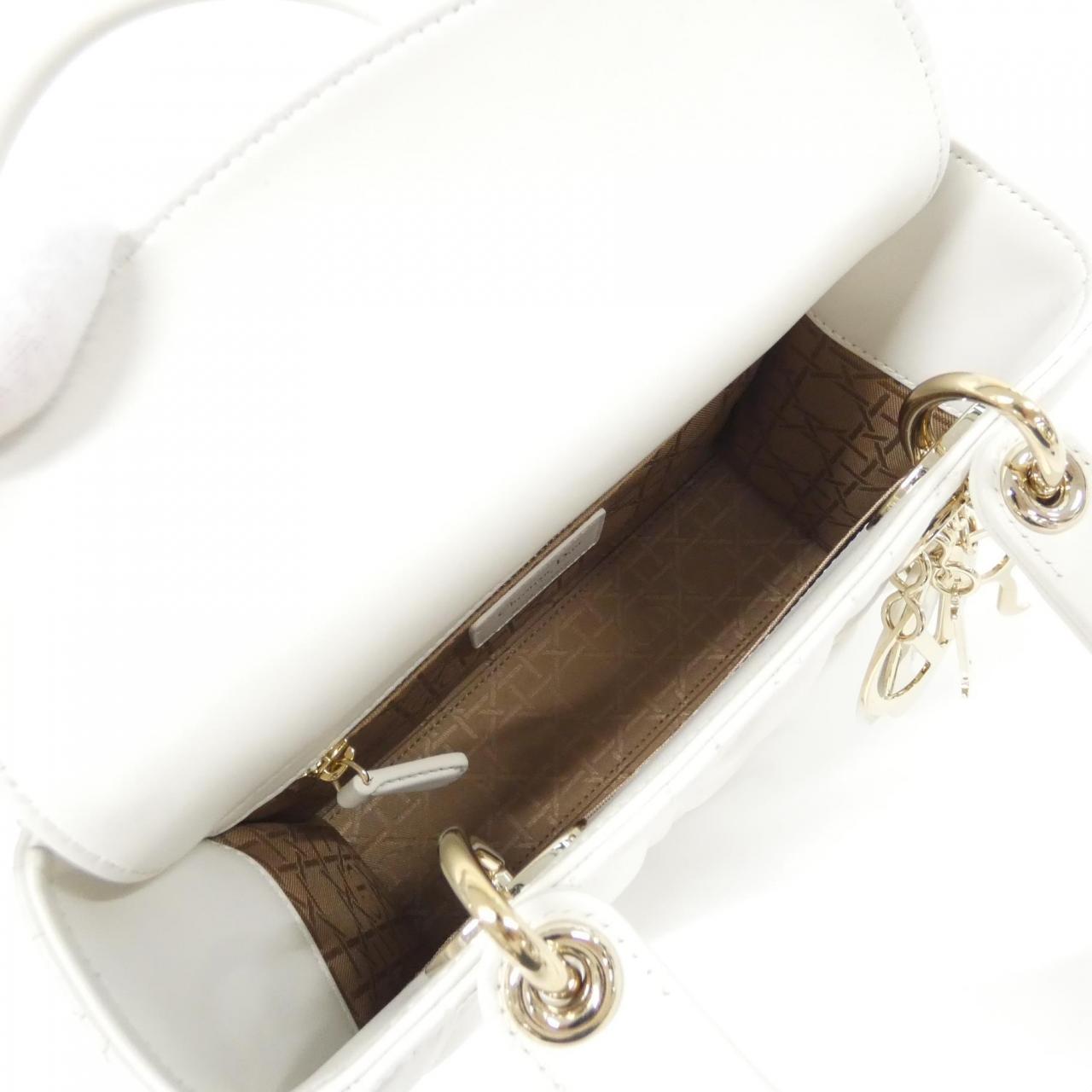 DIOR Lady Dior M0538OCAL Bag Lambskin Black Lambskin - Thumbnail 7