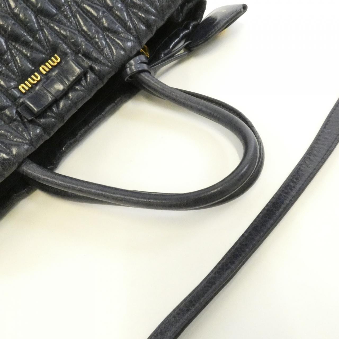 MIU MIU RN1096 Bag 黑色 中古品B - 縮圖 5