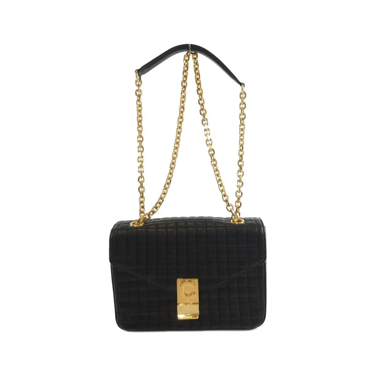 CELINE Triomphe 188403BFC Shoulder Black
