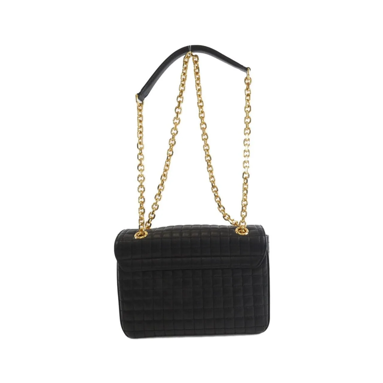 CELINE Triomphe 188403BFC Shoulder 黑色 中古品A - 縮圖 2