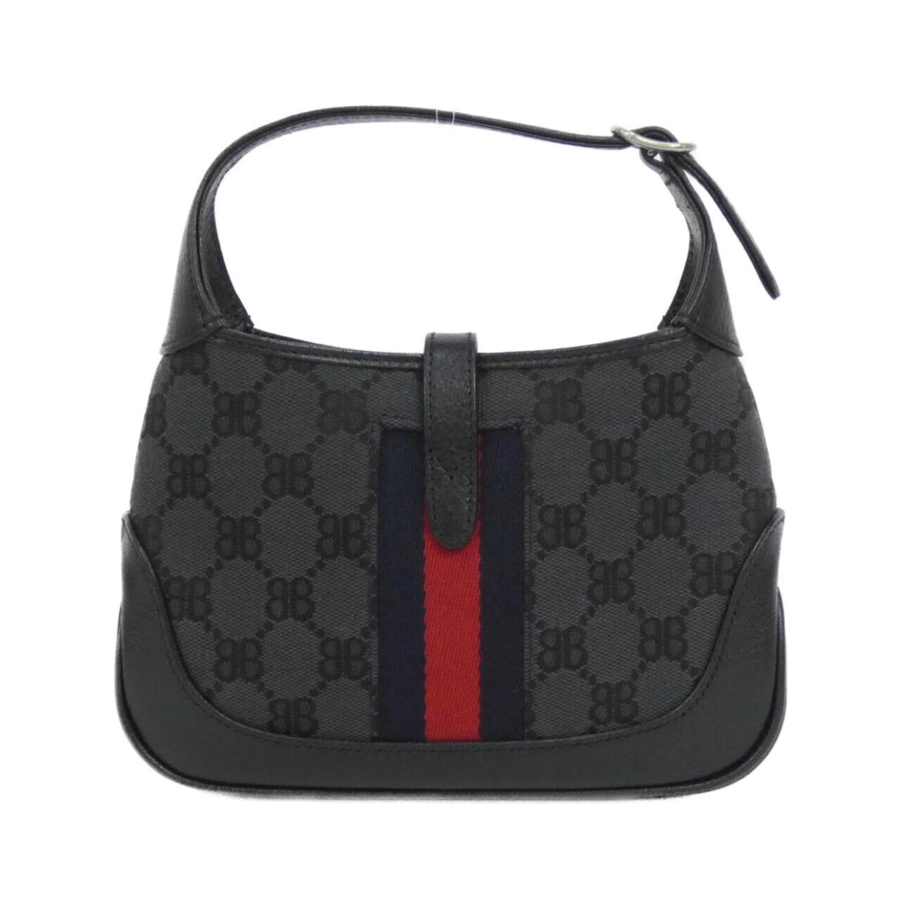 BALENCIAGA 680132 2103X Bag Canvas 黑色 帆布 中古品A - 縮圖 2