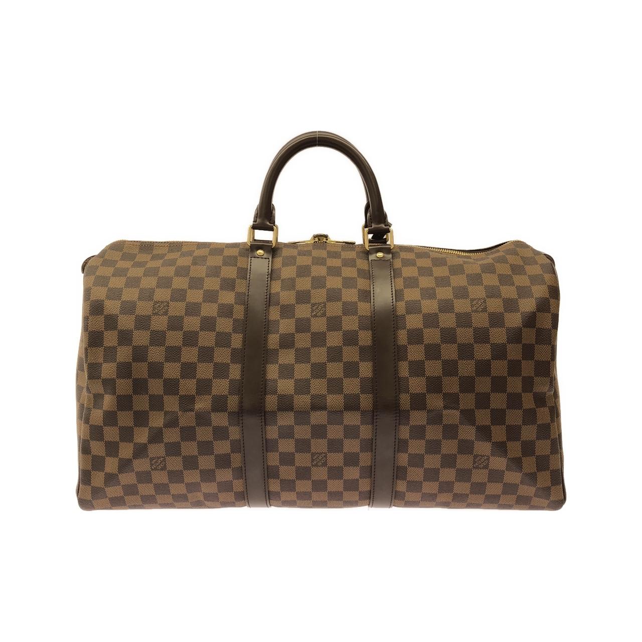 LOUIS VUITTON Keepall N41427 Boston Bag Damier Black Damier - Thumbnail 2