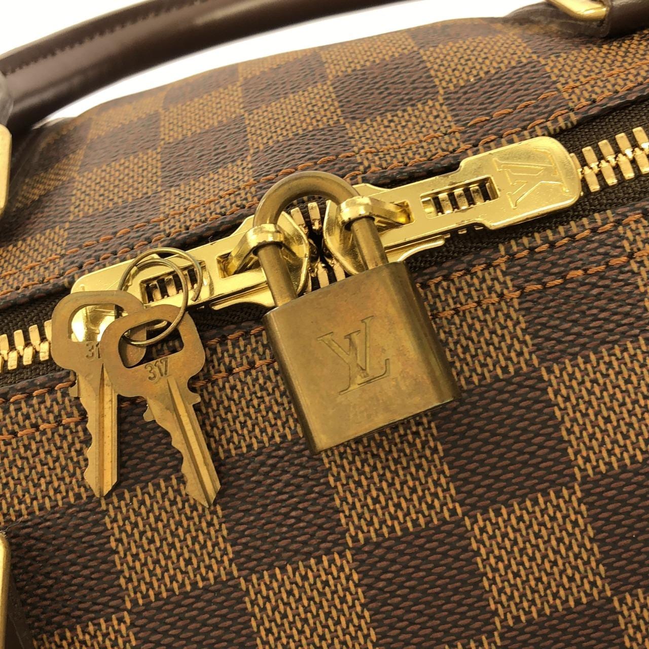 LOUIS VUITTON Keepall N41427 Boston Bag Damier Black Damier - Thumbnail 6