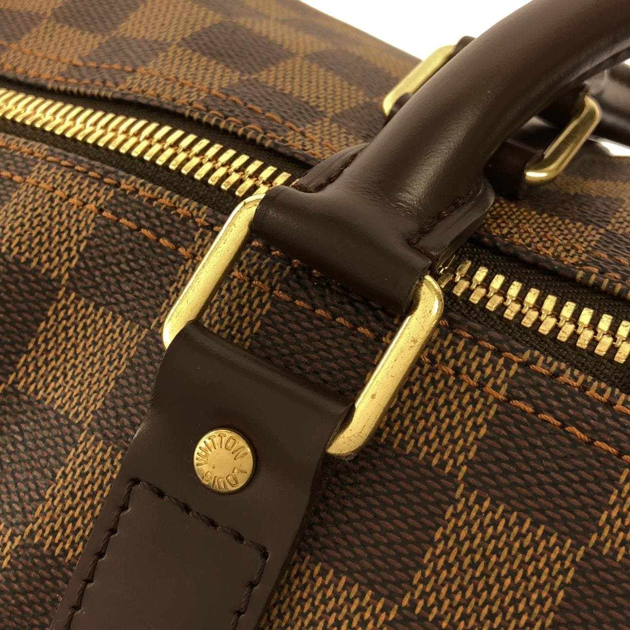 LOUIS VUITTON Keepall N41427 Boston Bag Damier Black Damier - Thumbnail 7
