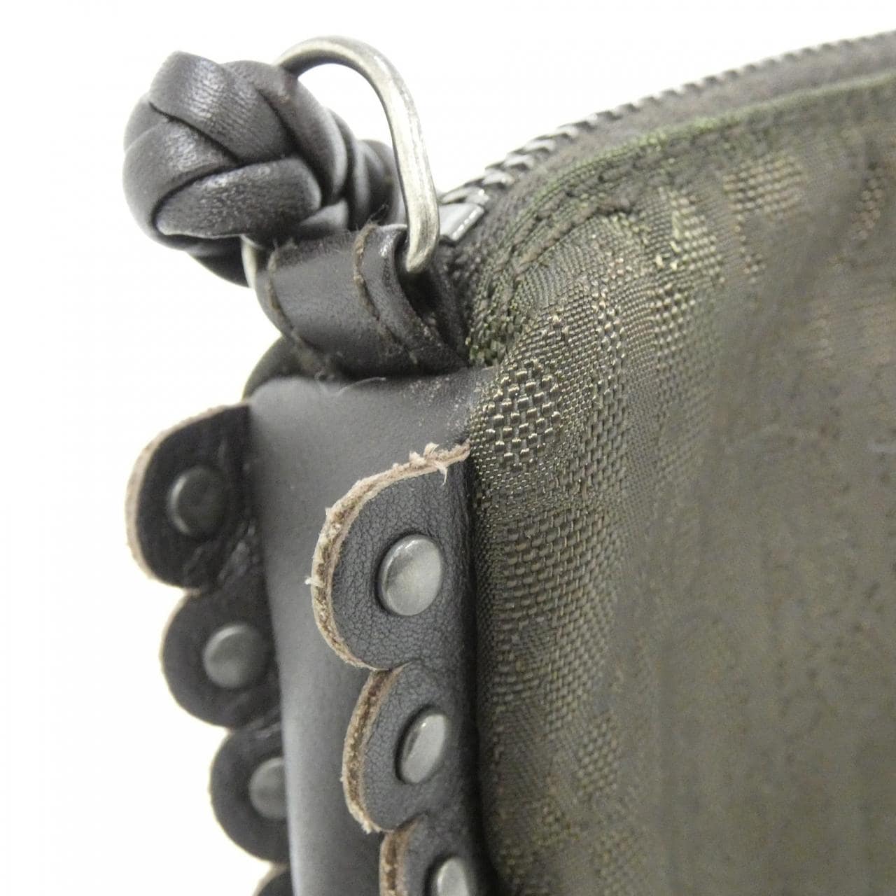 DIOR Shoulder Bag Nylon 棕色 尼龍 中古品A - 縮圖 6