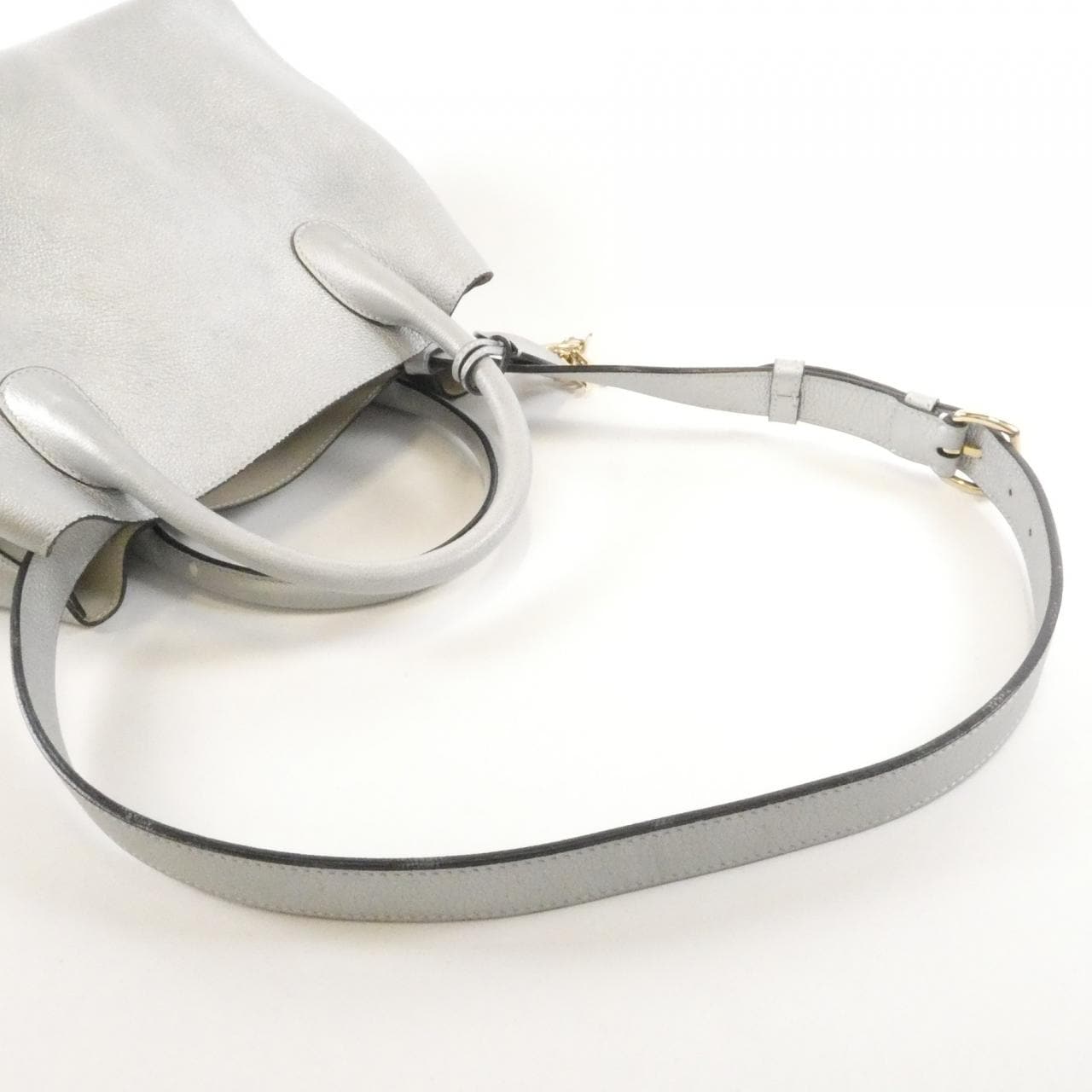 DIOR Handbag Leather Silver Leather - Thumbnail 4