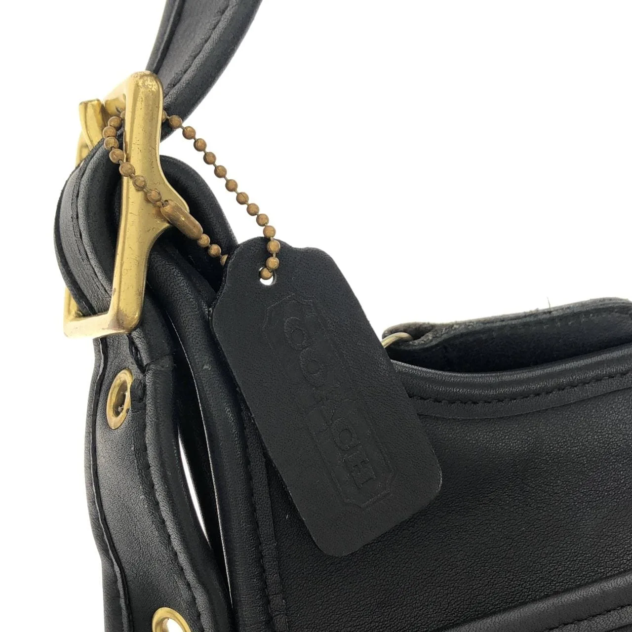 COACH 9966 Shoulder Leather Black Leather Rank A - Thumbnail 7