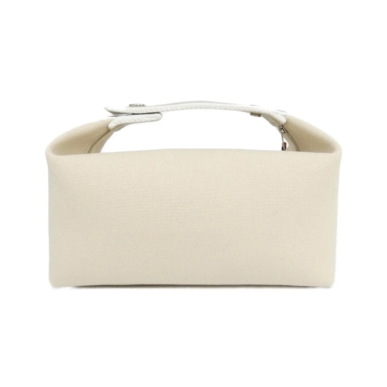 HERMES 103222M Pouch Canvas 黑色 帆布 中古品A - 縮圖 2