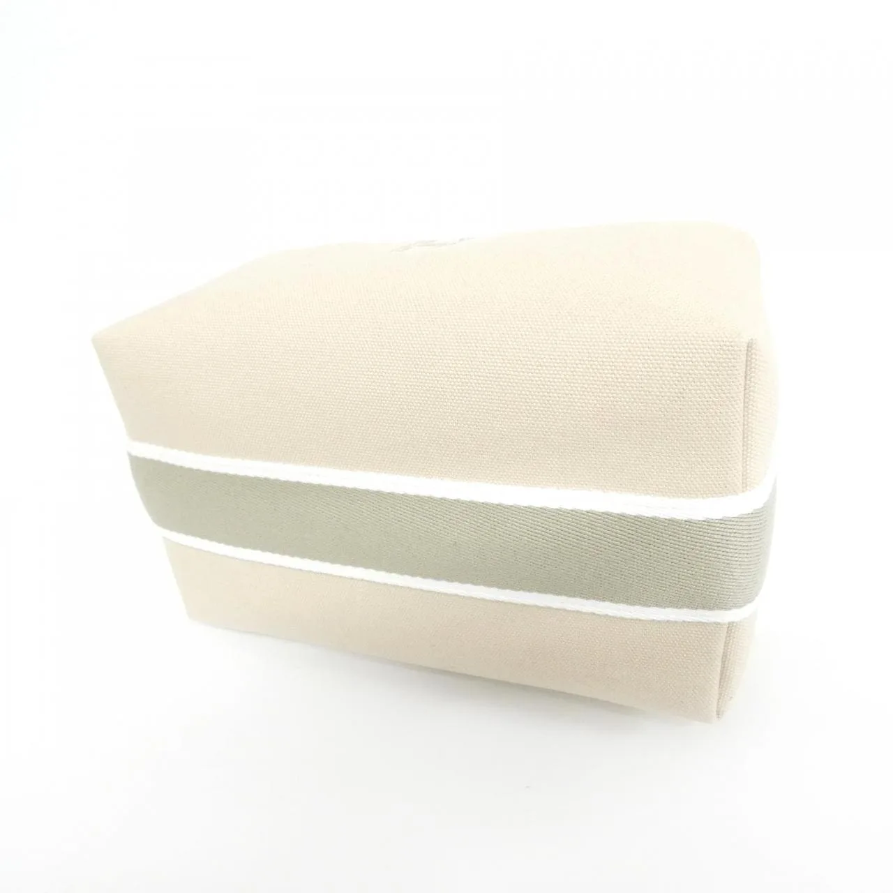 HERMES 103222M Pouch Canvas 黑色 帆布 中古品A - 縮圖 3