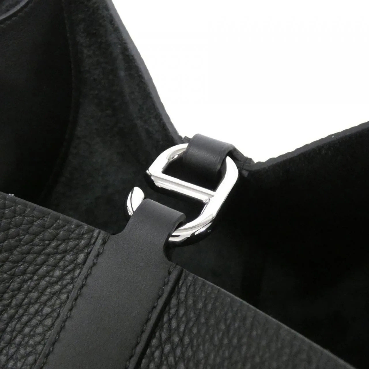 HERMES 084116CK Handbag Clemence Black Clemence Leather Rank A - Thumbnail 5