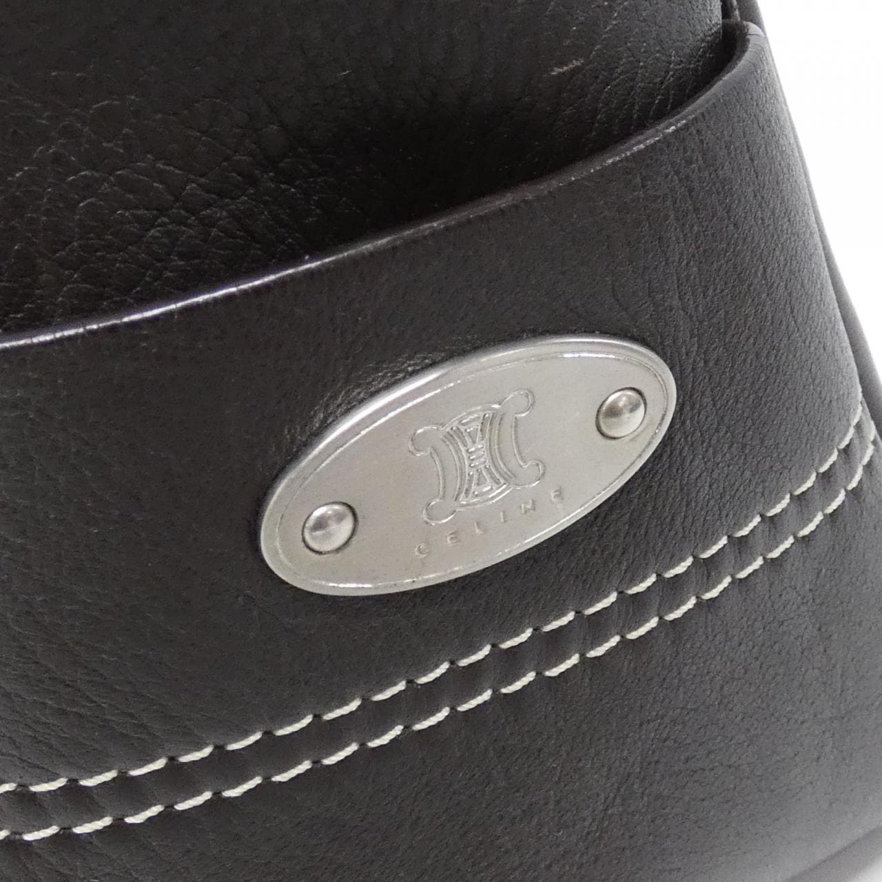 CELINE Boogie 134023S0F Bag Leather 棕色 皮革 中古品A - 縮圖 5