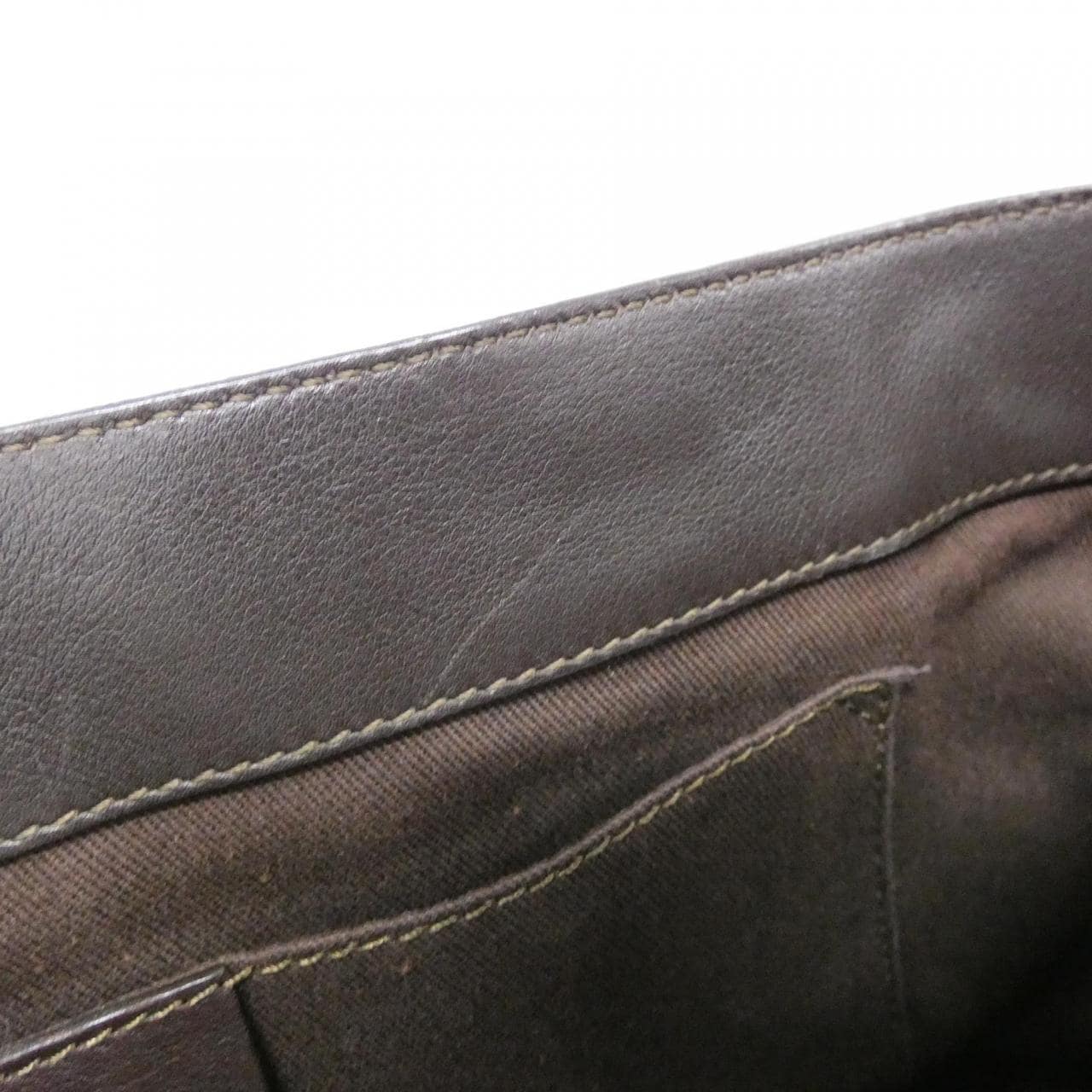 CELINE Boogie 134023S0F Bag Leather 棕色 皮革 中古品A - 縮圖 9