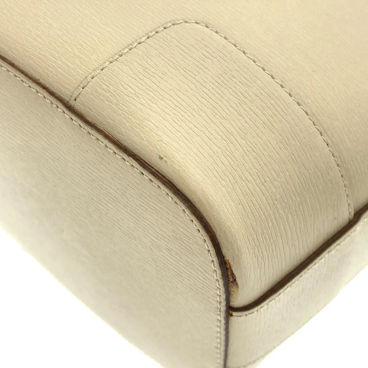 GUCCI 001 4204 Shoulder Leather 米色 皮革 中古品A - 縮圖 3