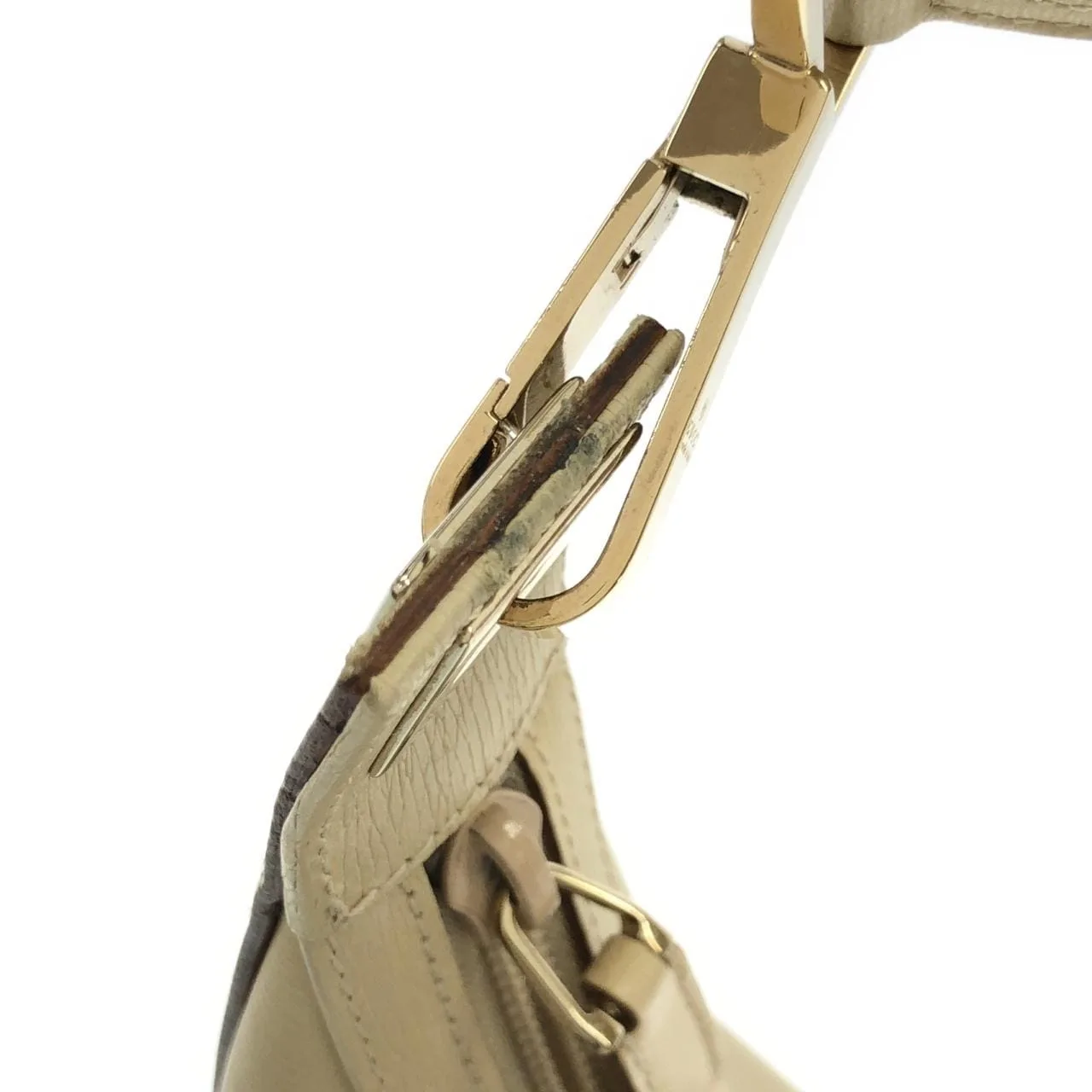GUCCI 001 4204 Shoulder Leather 米色 皮革 中古品A - 縮圖 6