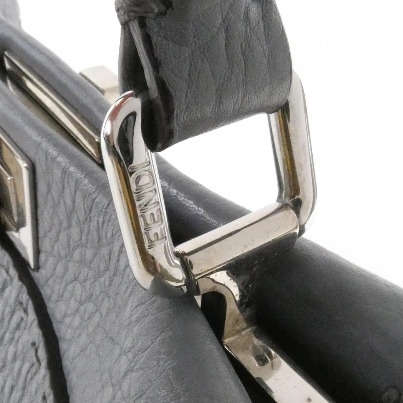 FENDI Peekaboo 8BN244 Q0J Handbag Black Rank B - Thumbnail 4